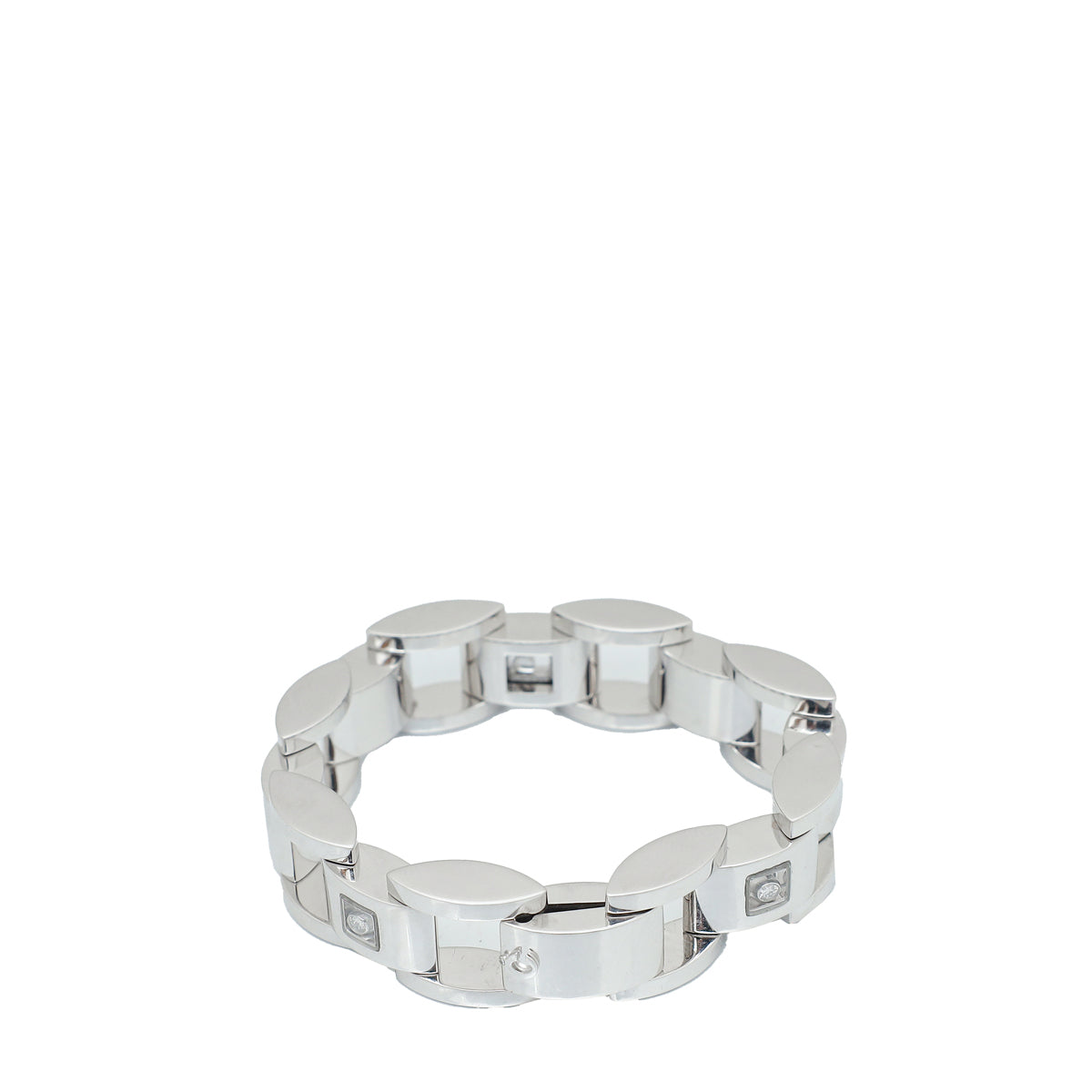 Chopard 18K White Gold Diamond Chopard La Strada Bracelet-Chopard-THE CLOSET