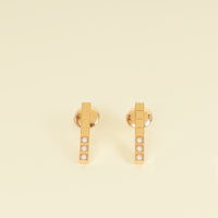 Chopard 18K Rose Gold Ice Cube Diamond Earrings