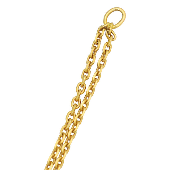 Chopard 18K Yellow Gold Diamond Double La Strada Necklace