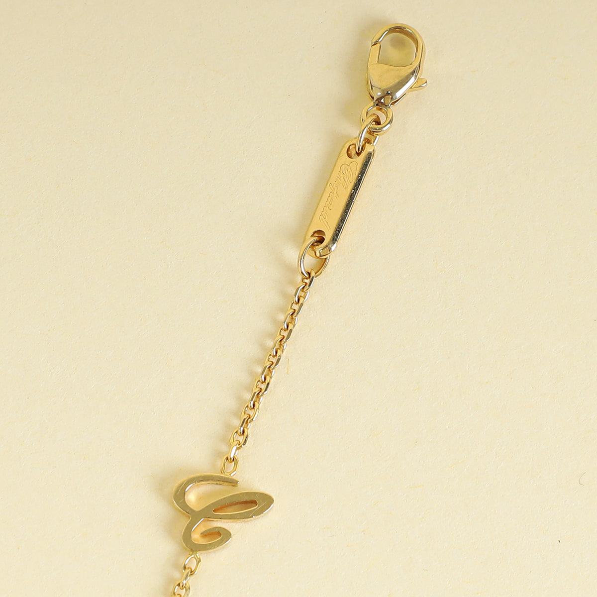 Chopard 18K Yellow Gold Happy Diamond 1 Diamond Pendant Necklace