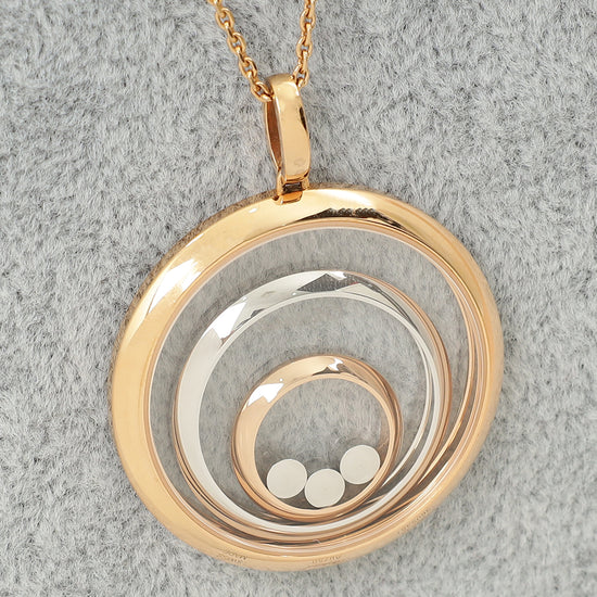 Chopard 18K Rose Gold Happy Spirit Necklace-Chopard-THE CLOSET