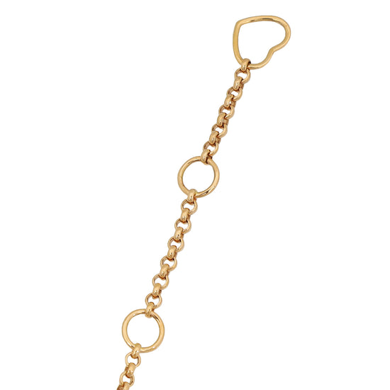 Chopard Ethical Rose Gold Diamond Happy Hearts Necklace