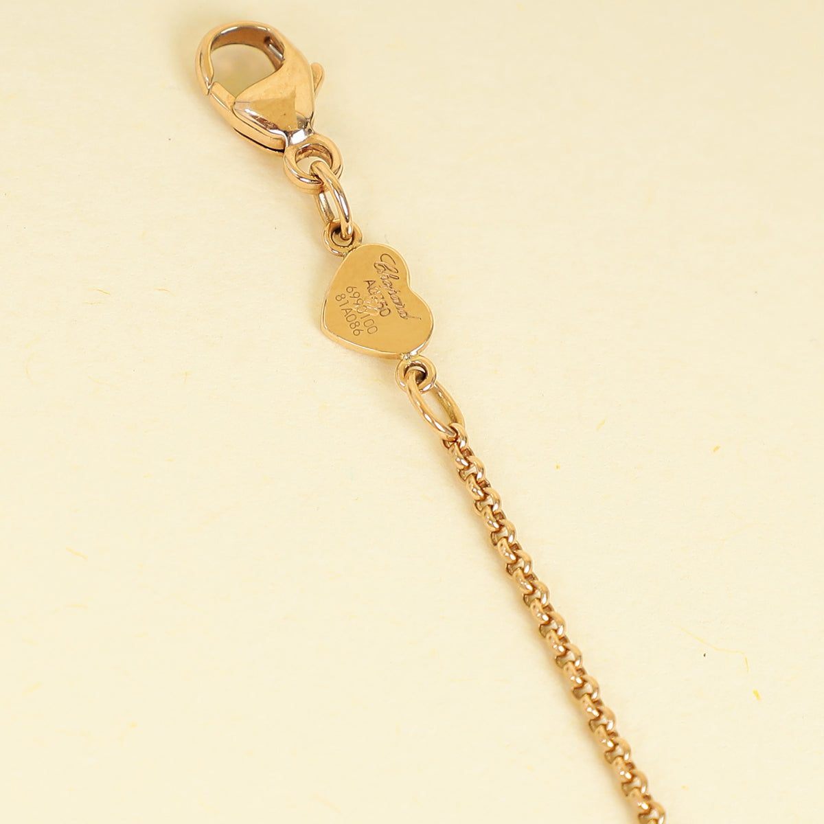 Chopard 18K Rose Gold MOP "My Happy Hearts" Necklace