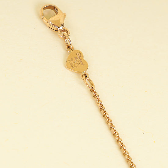 Chopard 18K Rose Gold MOP "My Happy Hearts" Necklace