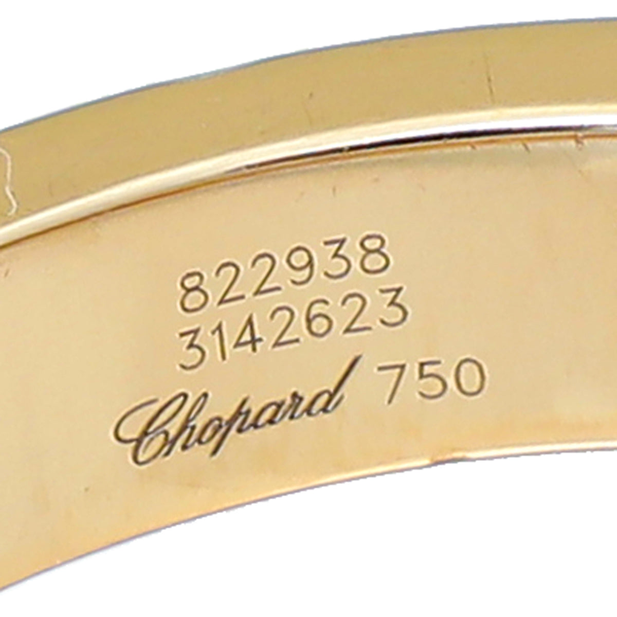 Chopard 18K Rose Gold Diamond Happy Square Ring
