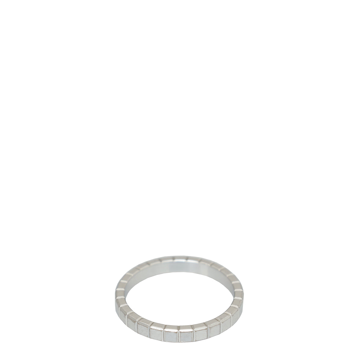 Chopard 18K White Gold Diamond Ice Cube Ring 52-Chopard-THE CLOSET