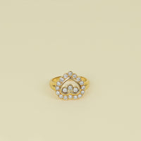 Chopard 18K Yellow Gold Happy Diamonds Ring 49