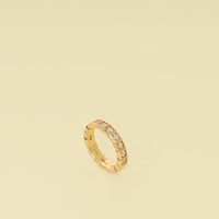 Chopard 18K Rose Gold Ice Cube Diamond Ring 52