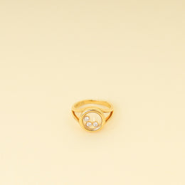 Chopard 18K Yellow Gold Happy Diamonds Icons Ring 47
