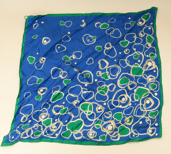 Chopard Multicolor Happy Hearts Silk Scarf-Chopard-THE CLOSET