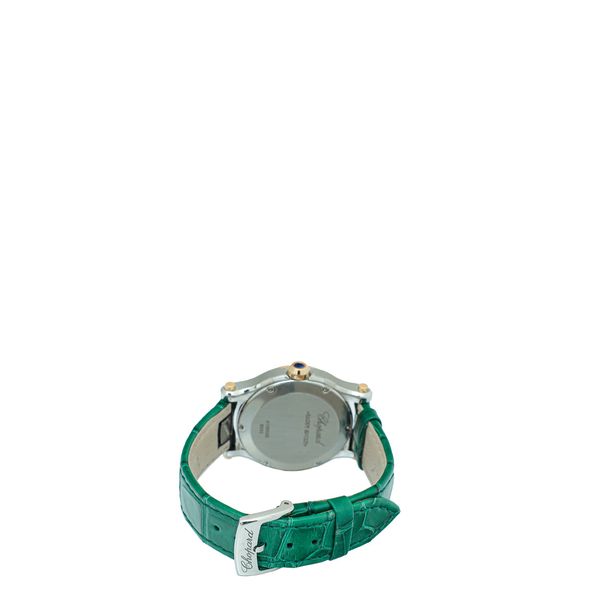 Chopard Rose Gold/ST.ST Happy Sports w/5 Floating Diamonds Quartz Watch-Chopard-THE CLOSET