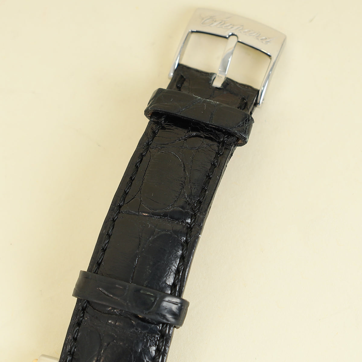 Chopard Steel And Gold Diamond Happy Sport Square Quartz Movement Watch