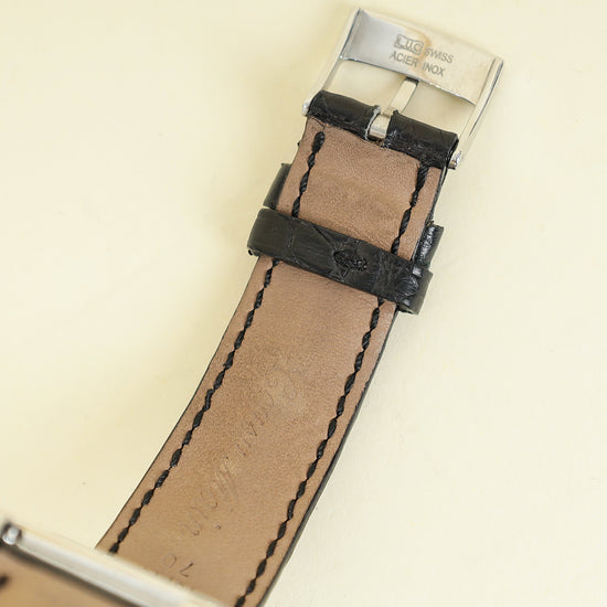 Chopard Steel And Gold Diamond Happy Sport Square Quartz Movement Watch