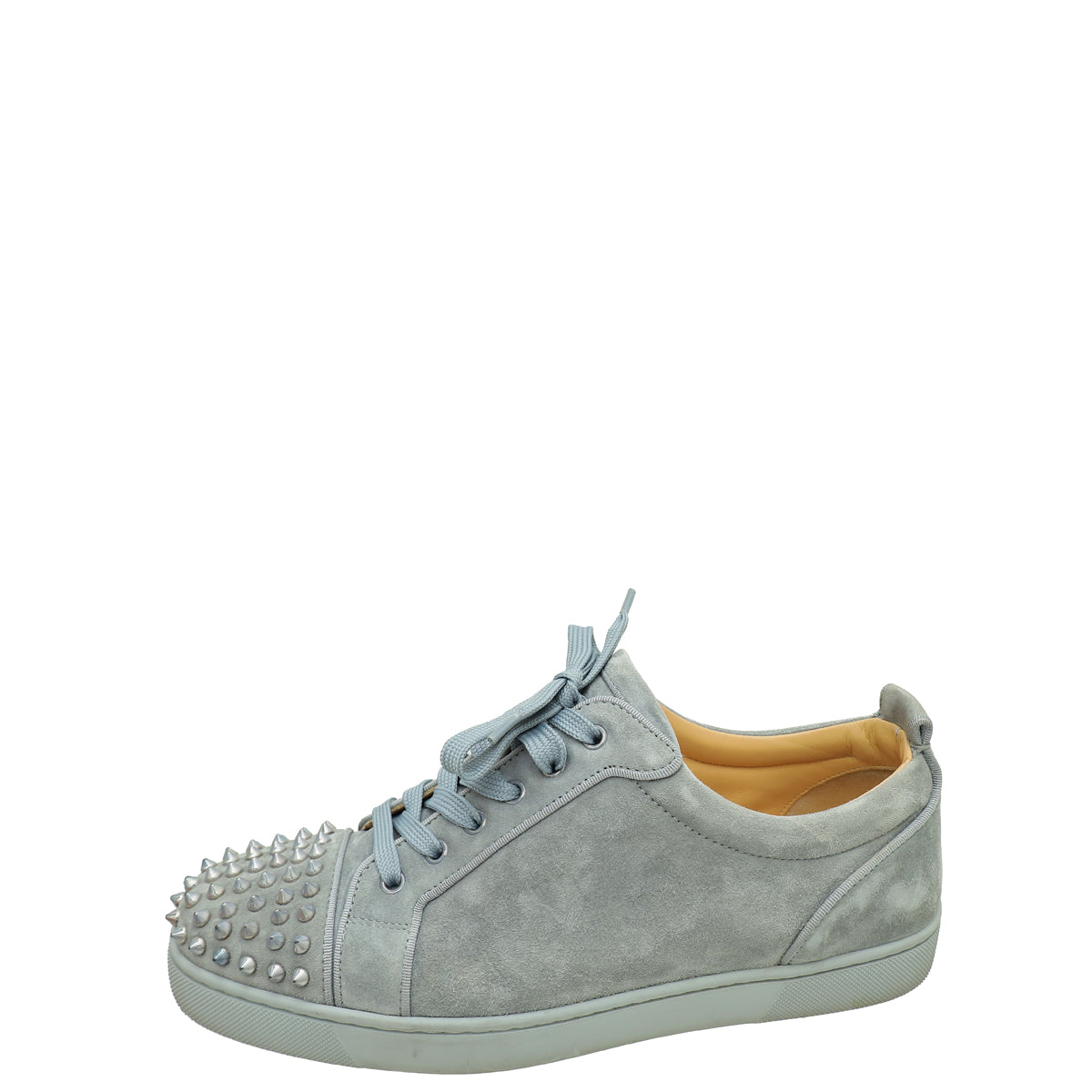 Christian Louboutin Gray Louis Junior Spike Sneakers – THE CLOSET