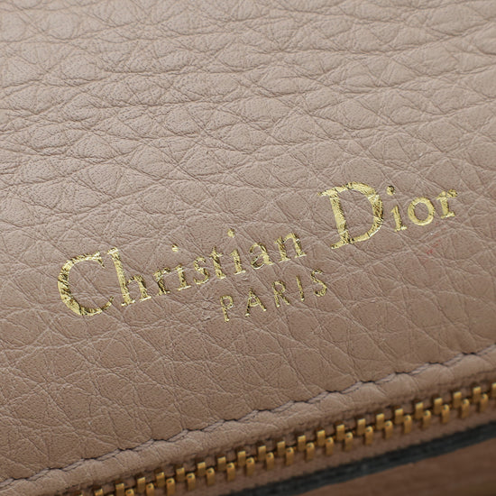 Christian Dior Beige Pink Diorama Medium Flap Bag