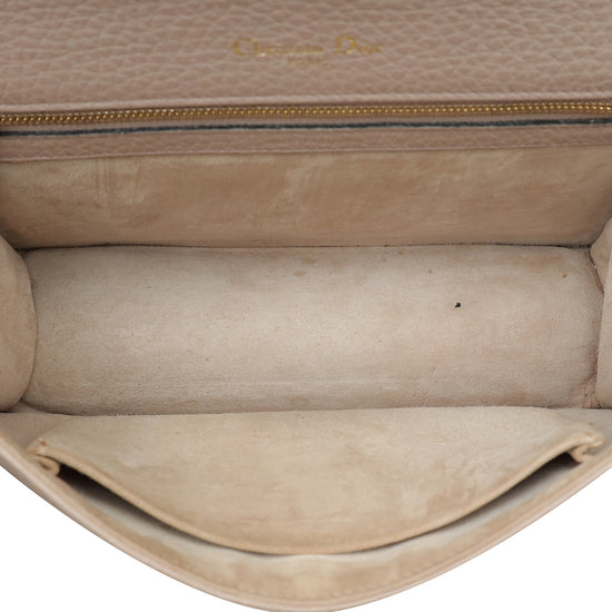 Christian Dior Beige Pink Diorama Medium Flap Bag