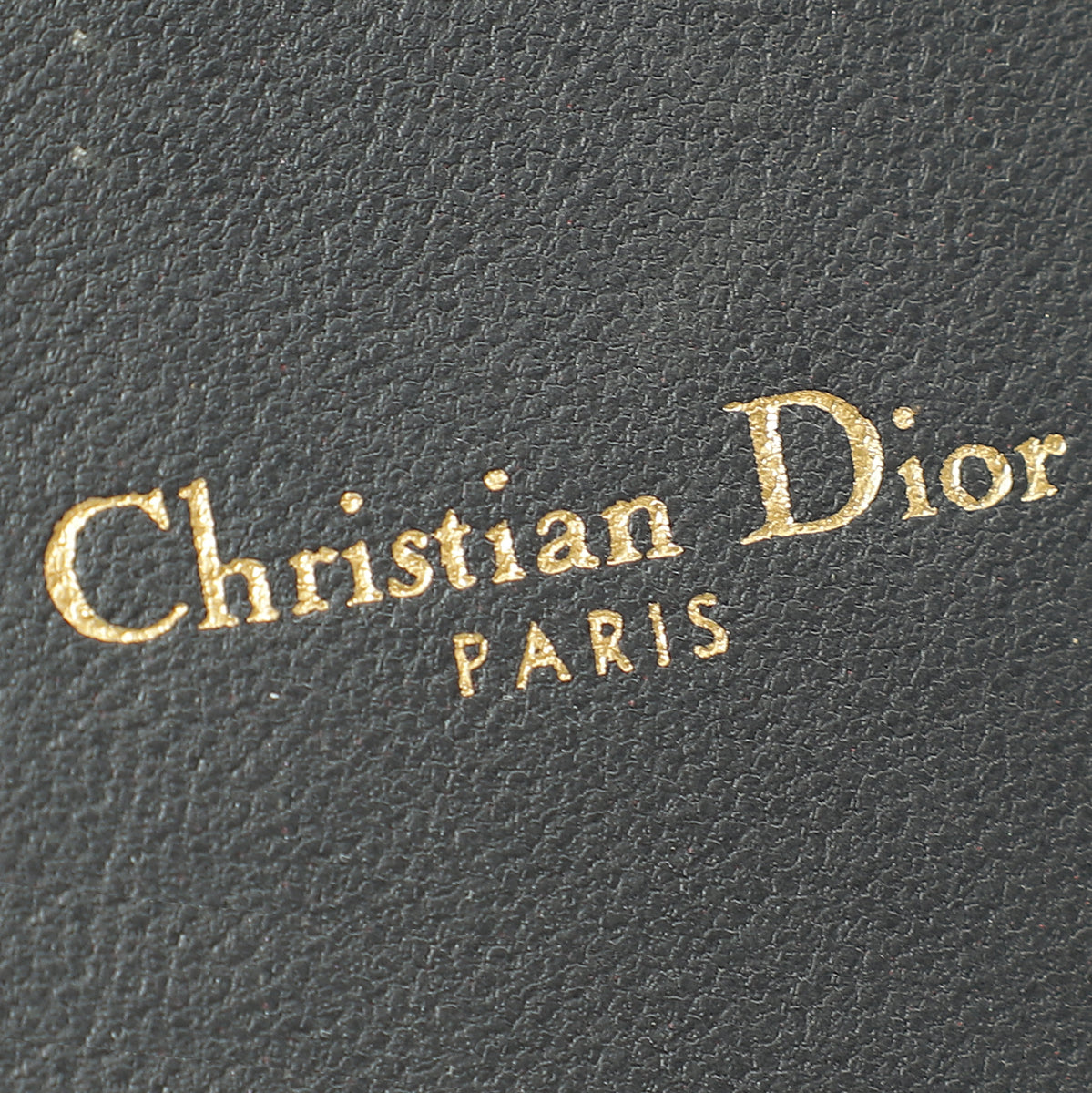 Christian Dior Metallic Grey Diorama Cannage Wallet On Chain