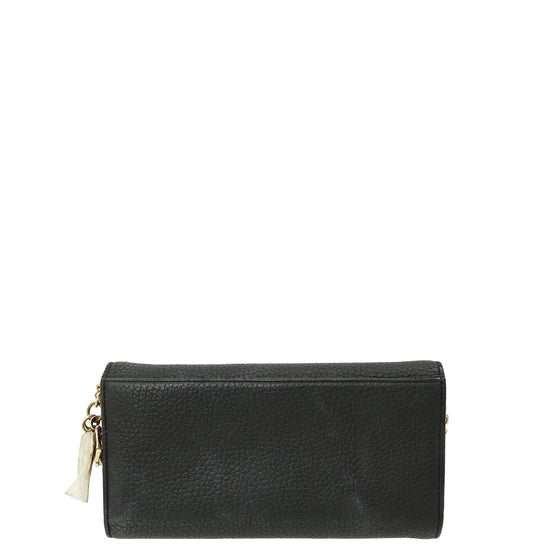 Christian Dior Bicolor Diorissimo Rencontre Chain Wallet