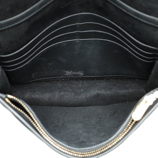 Christian Dior Black Saddle Wallet On Chain Bag