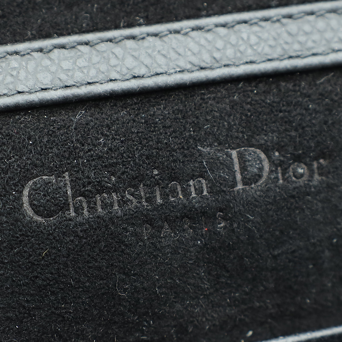 Christian Dior Black Saddle Wallet On Chain Bag