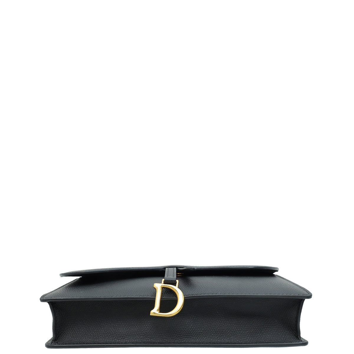 Christian Dior Black Saddle Wallet On Chain Bag