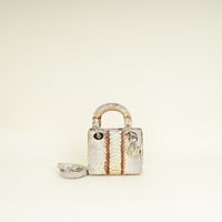 Christian Dior Bicolor Python Mini Lady Dior Bag