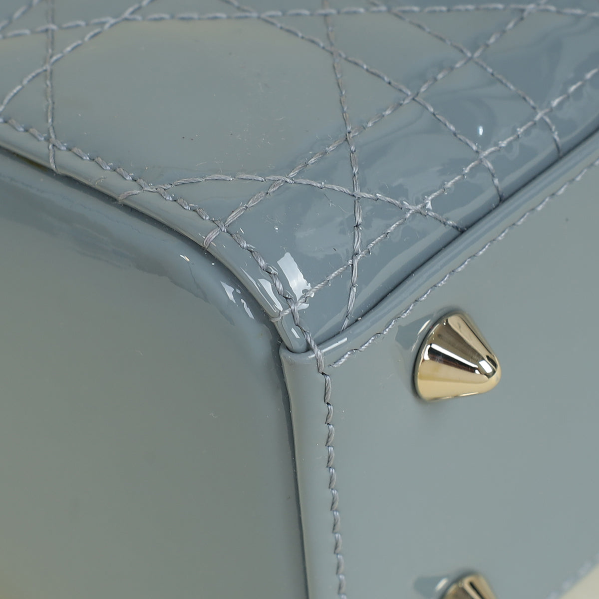Christian Dior Slate Blue Lady Dior Small Bag – THE CLOSET