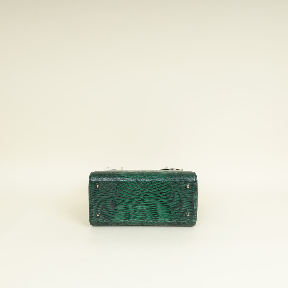 Christian Dior Emerald Green Haute Maroquinerie Lizard Lady Dior