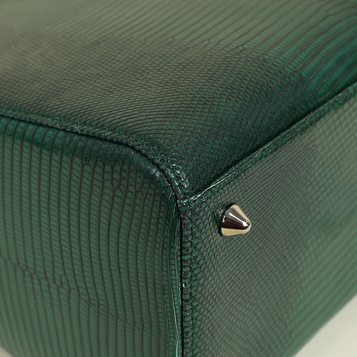 Christian Dior Emerald Green Haute Maroquinerie Lizard Lady Dior