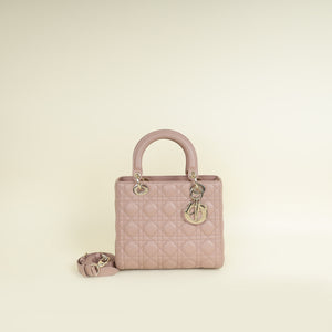 Christian Dior Nude Lady Dior Medium Bag