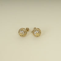 Christian Dior White CD Secret Cannage Mise En Dior Tribal Earrings