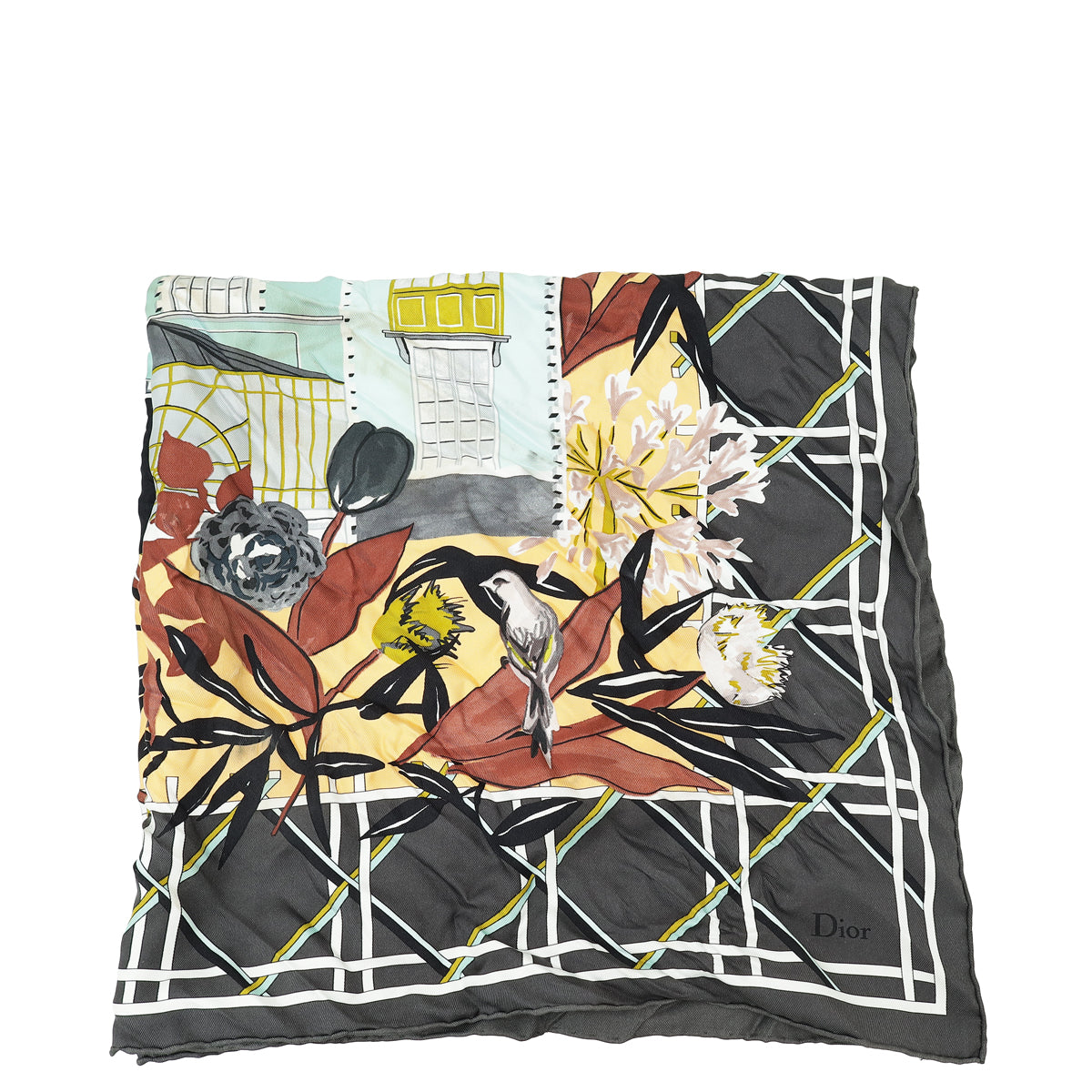 Christian Dior Multicolor Silk 70 Scarf-Christian Dior-THE CLOSET