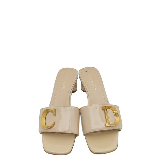 Christian Dior Nude C'est Dior Slide Mules 37