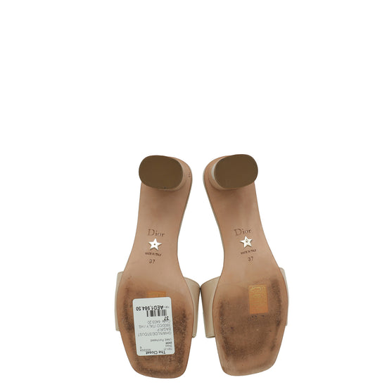 Christian Dior Nude C'est Dior Slide Mules 37