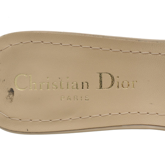 Christian Dior Nude C'est Dior Slide Mules 37