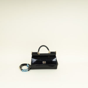 Dolce & Gabbana Black Mini East West Sicily Bag