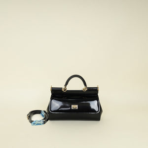 Dolce & Gabbana Black Mini East West Sicily Bag