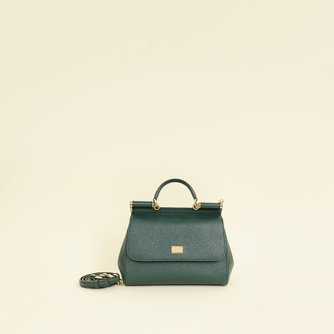 Dolce & Gabbana Green Sicily Medium Bag