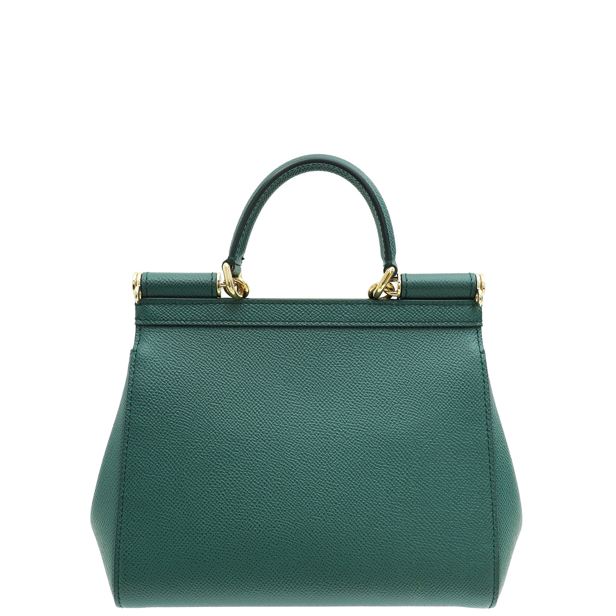 Dolce & Gabbana Dark Green Dauphine Sicily Small Bag-Dolce & Gabbana-THE CLOSET