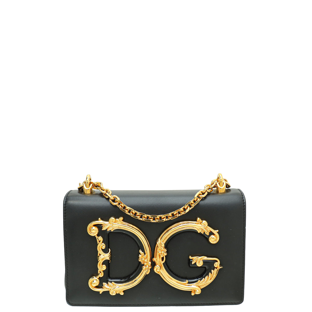 Dolce & Gabbana Black DG Girls Shoulder Bag-Dolce & Gabbana-THE CLOSET