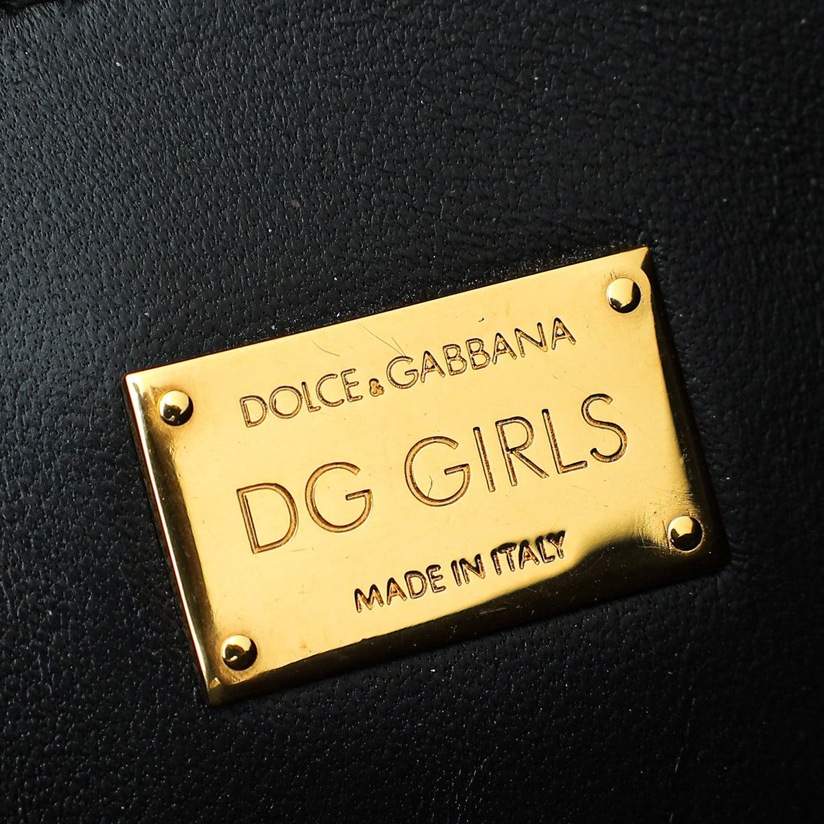 Dolce & Gabbana Black DG Girls Shoulder Bag