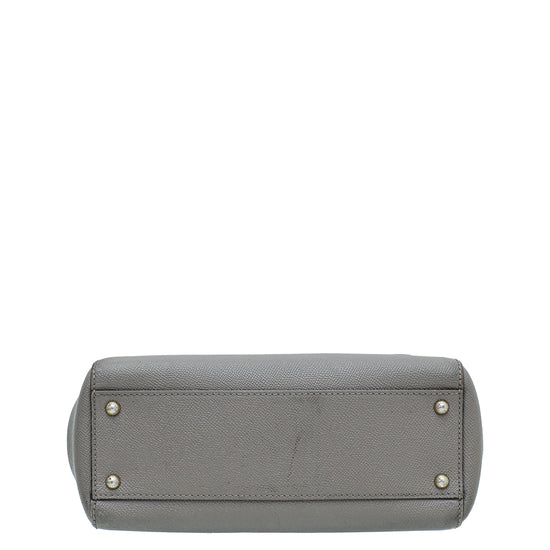 Dolce & Gabbana Grey Dauphine Sicily Medium Bag