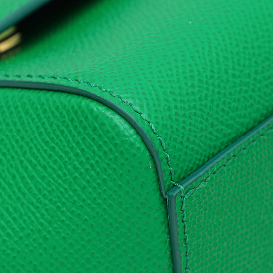 Dolce & Gabbana Medium Sicily Bag In Dauphine Calfskin in Green