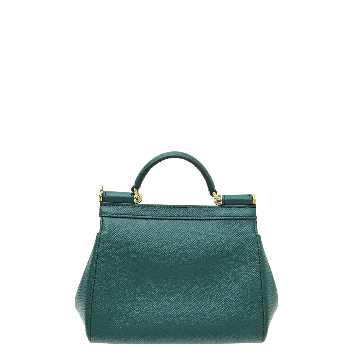 Dolce & Gabbana Dark Green Dauphine Sicily Small Bag-Dolce & Gabbana-THE CLOSET