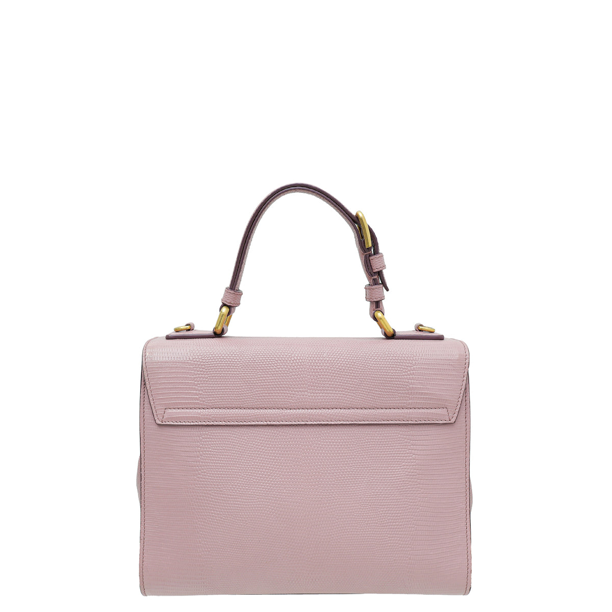 Dolce & Gabbana Lilac Lizard Print Miss Monica Medium Bag-Dolce & Gabbana-THE CLOSET