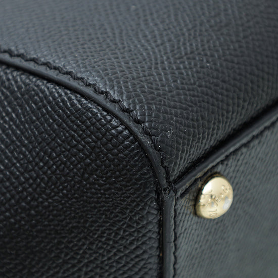 Dolce & Gabbana Black Elongated Sicily Medium Bag