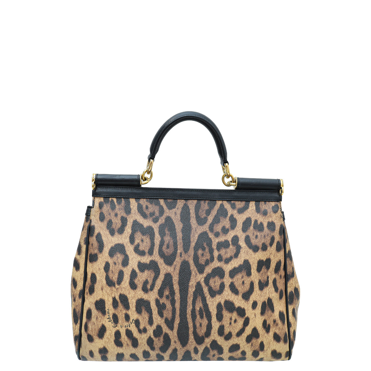 Dolce & Gabbana Bicolor Leopard Print Sicily Large Bag-Dolce & Gabbana-THE CLOSET