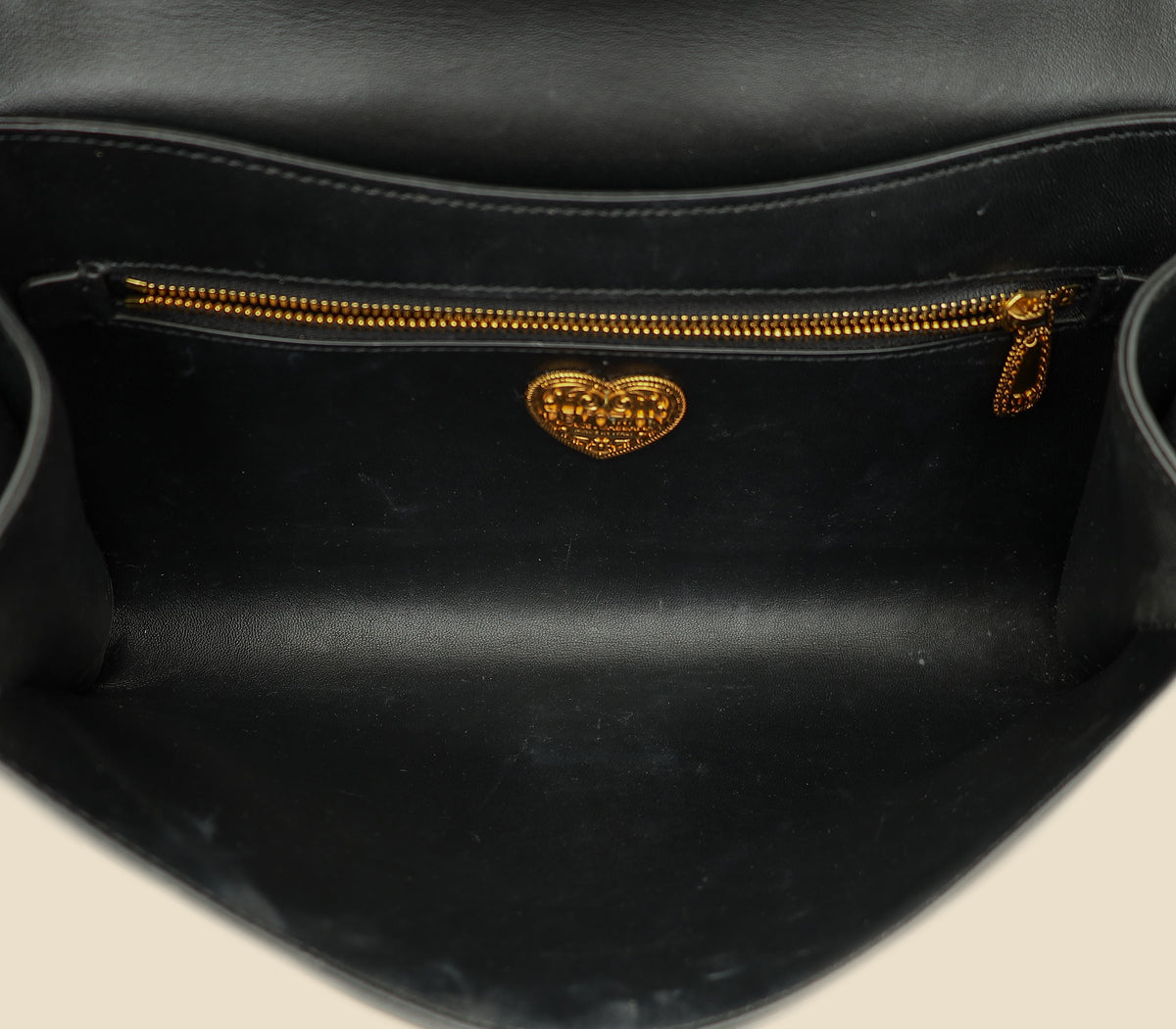 Dolce & Gabbana Black Devotion Quilted Flap Shoulder Bag-Dolce & Gabbana-THE CLOSET