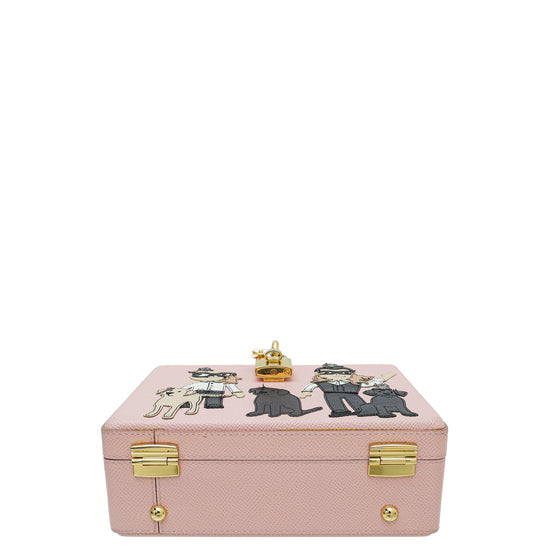 Dolce & Gabbana Pink Dolce Box Embellished Bag