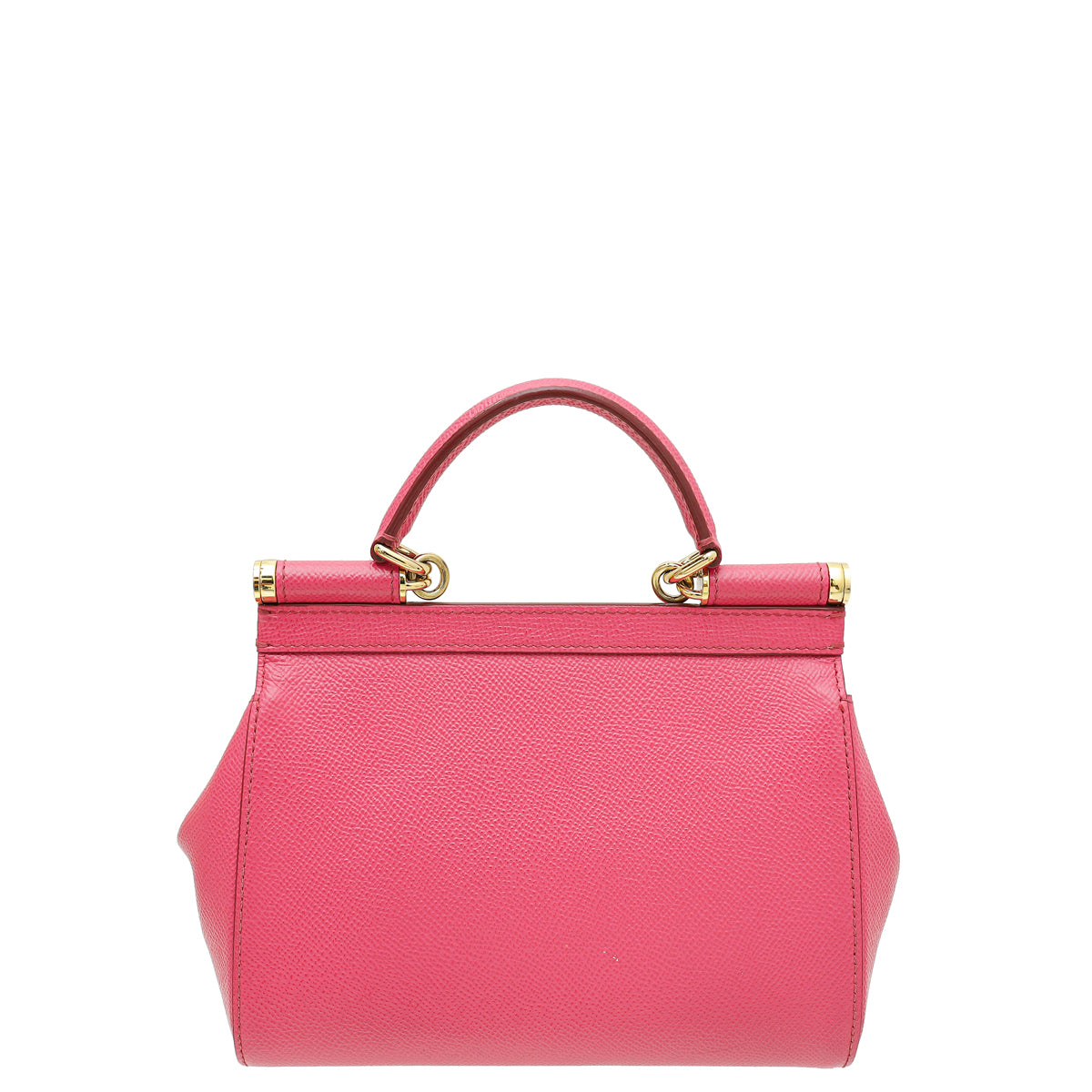 Dolce & Gabbana Pink Dauphine Sicily Small Bag